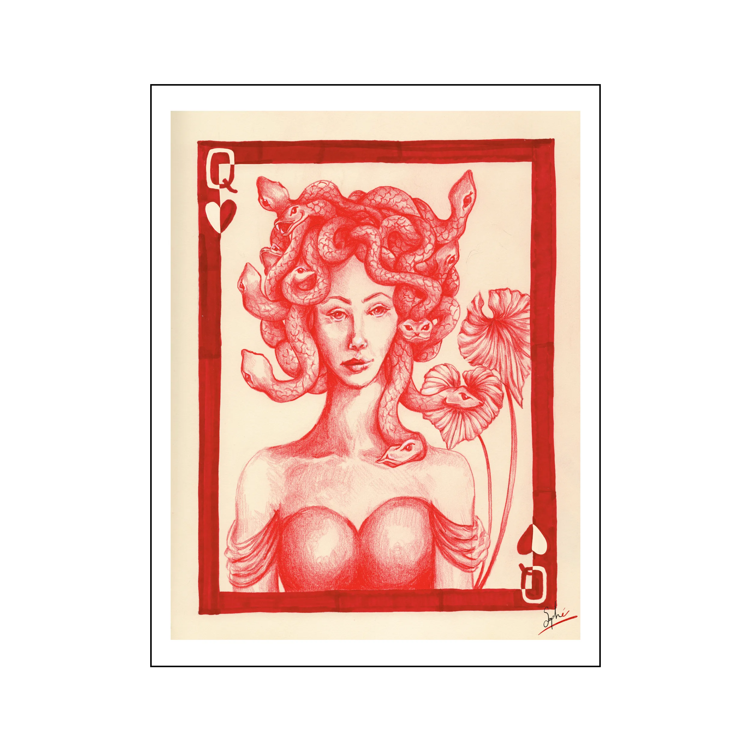 Médusa rouge par Sophé
