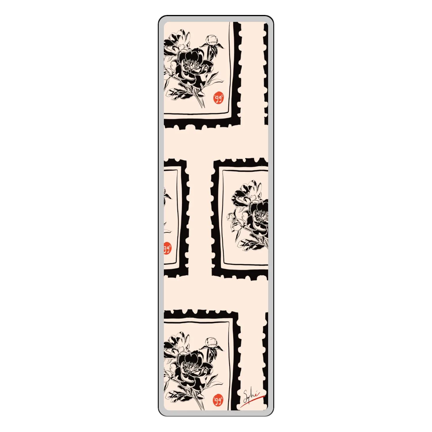 Timbre fleuri par Sophé