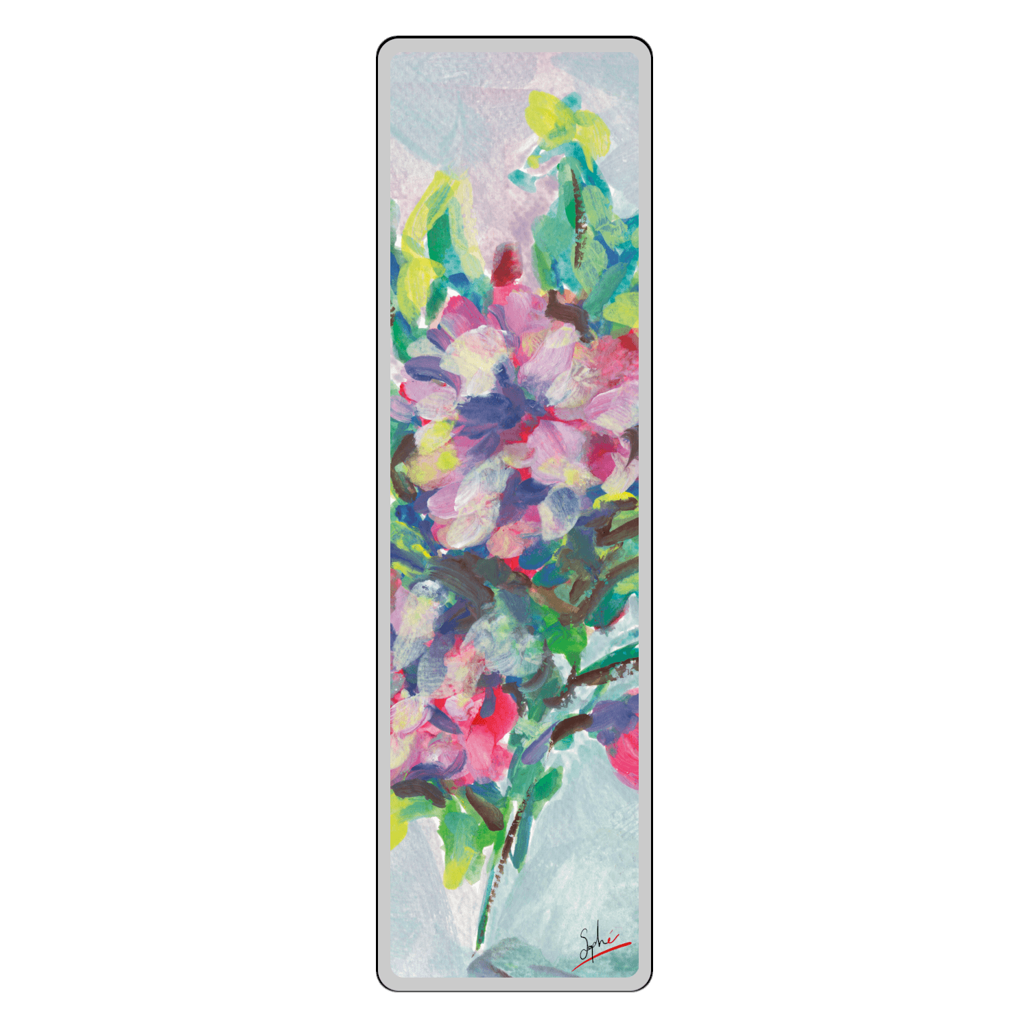 Bouquet de fleurs roses par Sophé