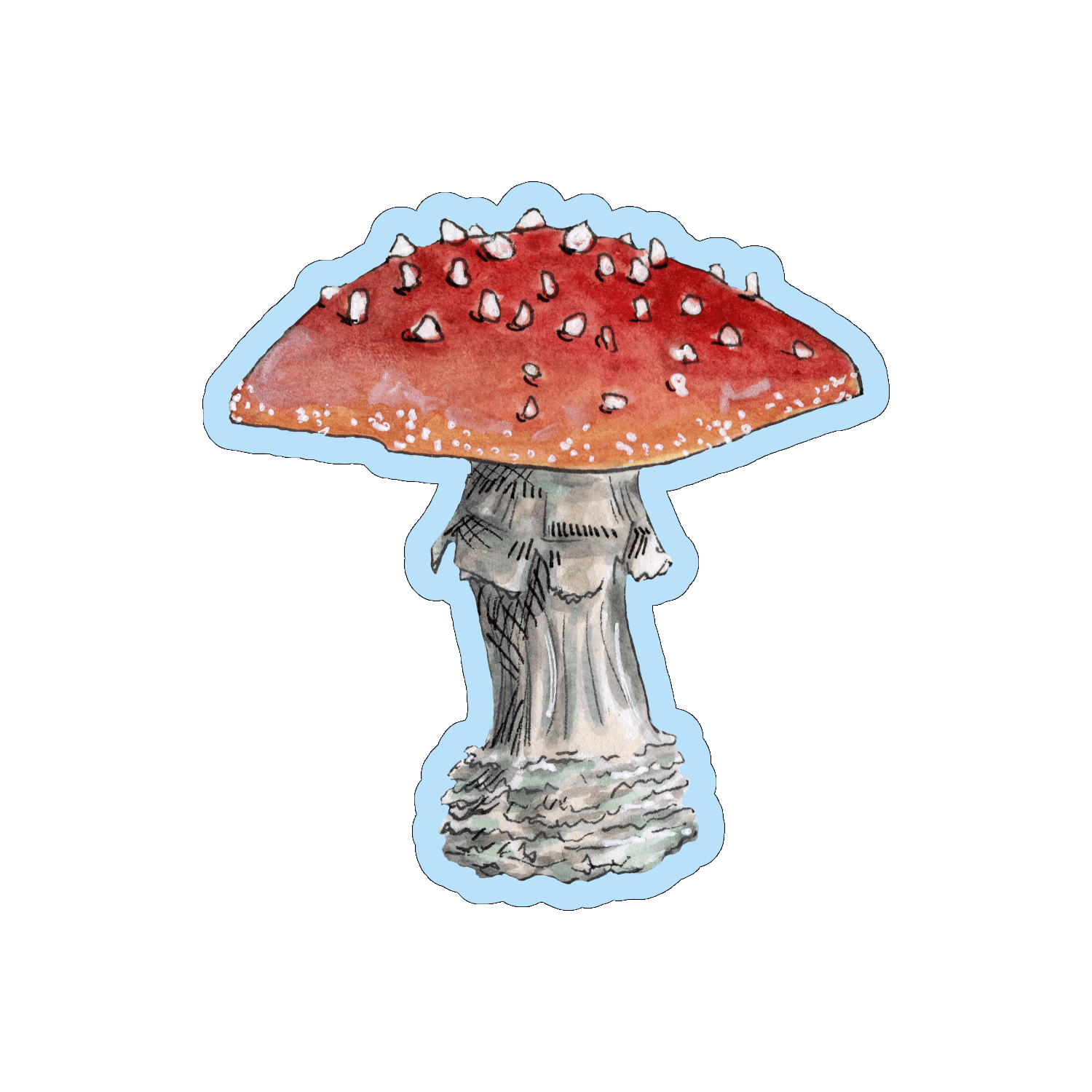 Champignon rouge par Sophé