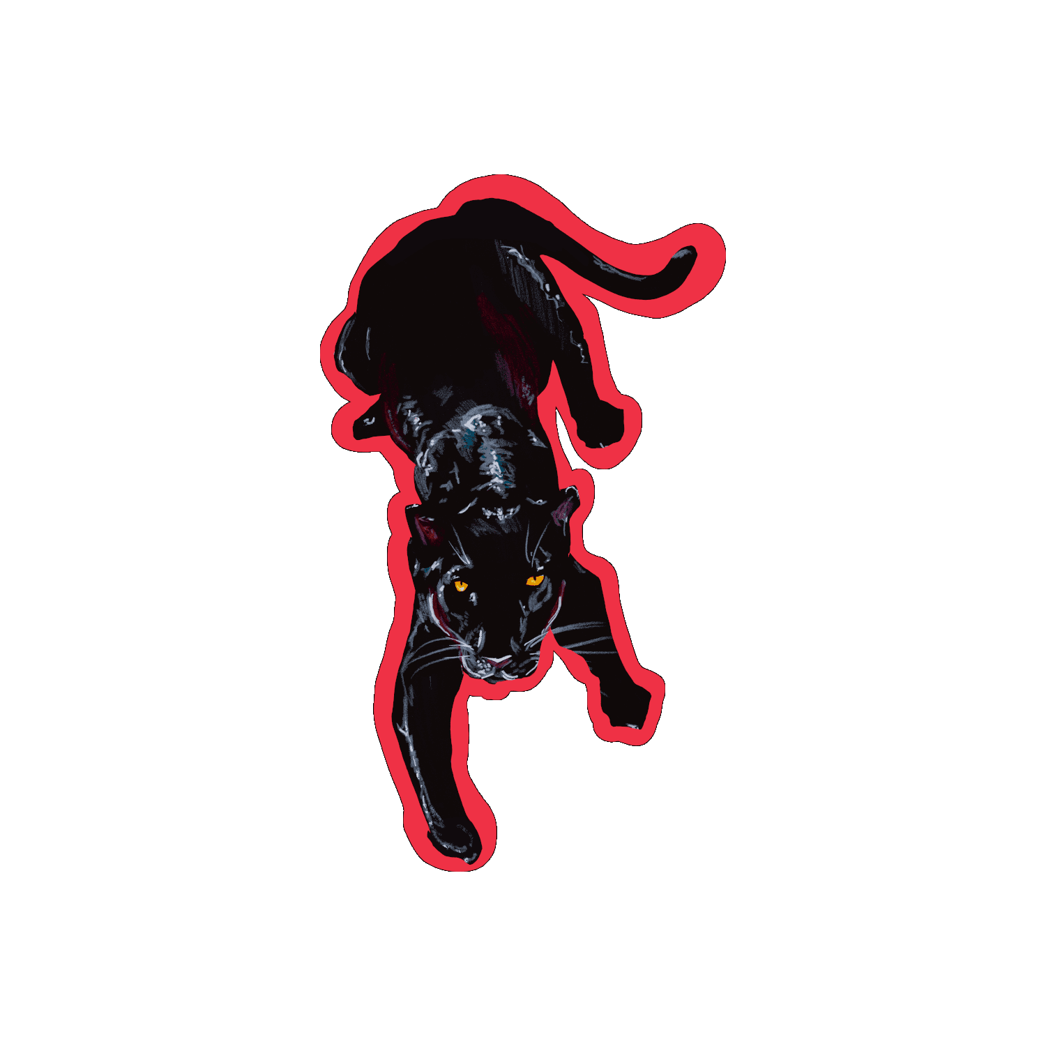 Panthère rouge par Sophé