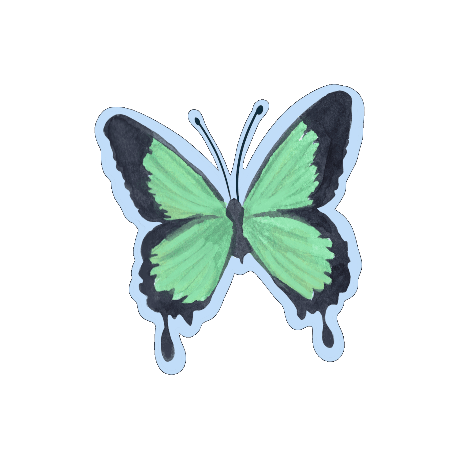 Papillon vert par Sophé