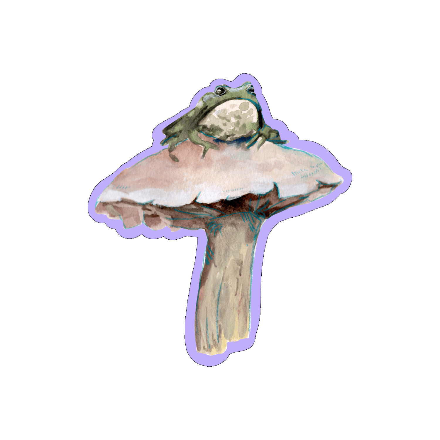 Champignon et grenouille par Sophé