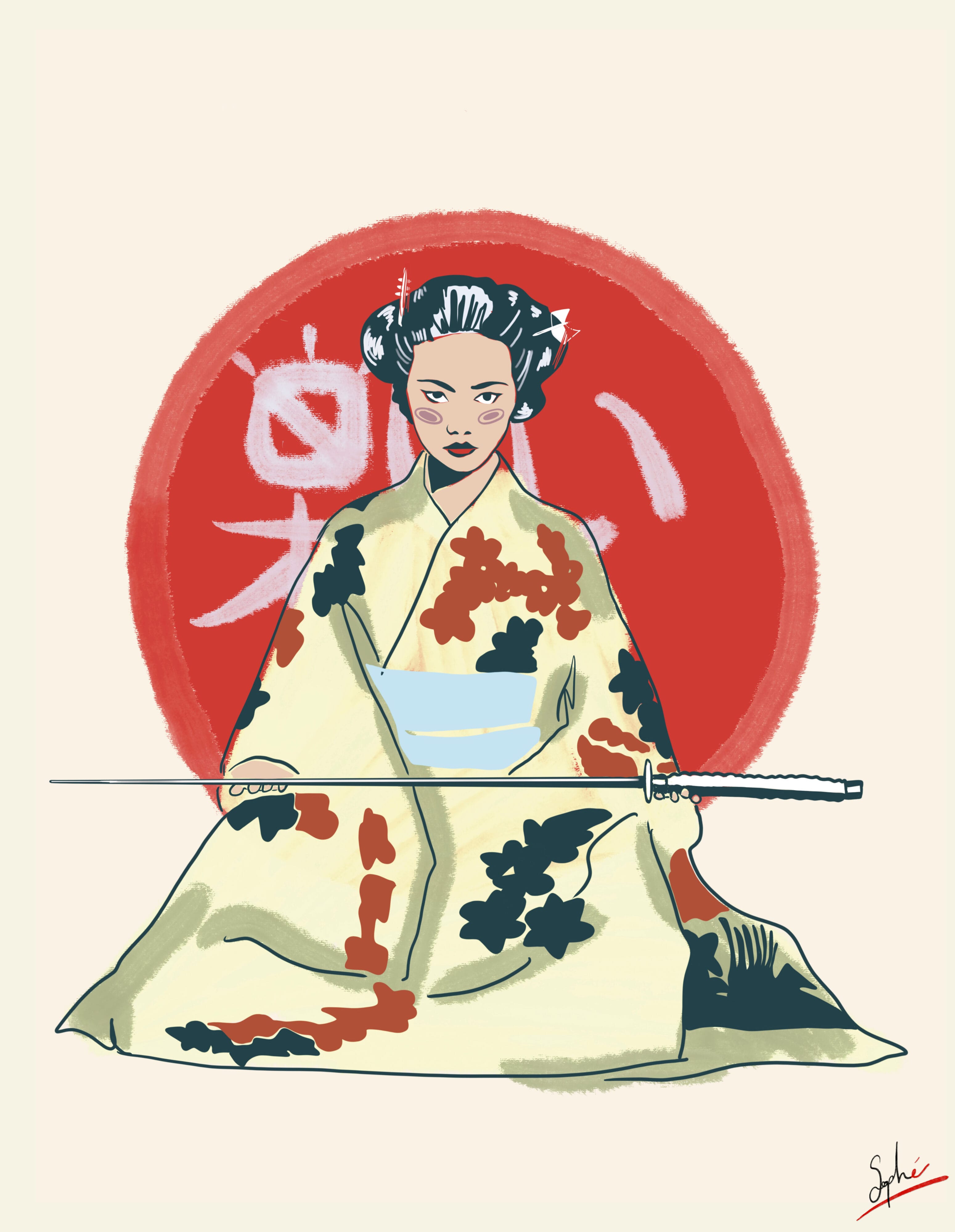 Samurai Chick par Sophé