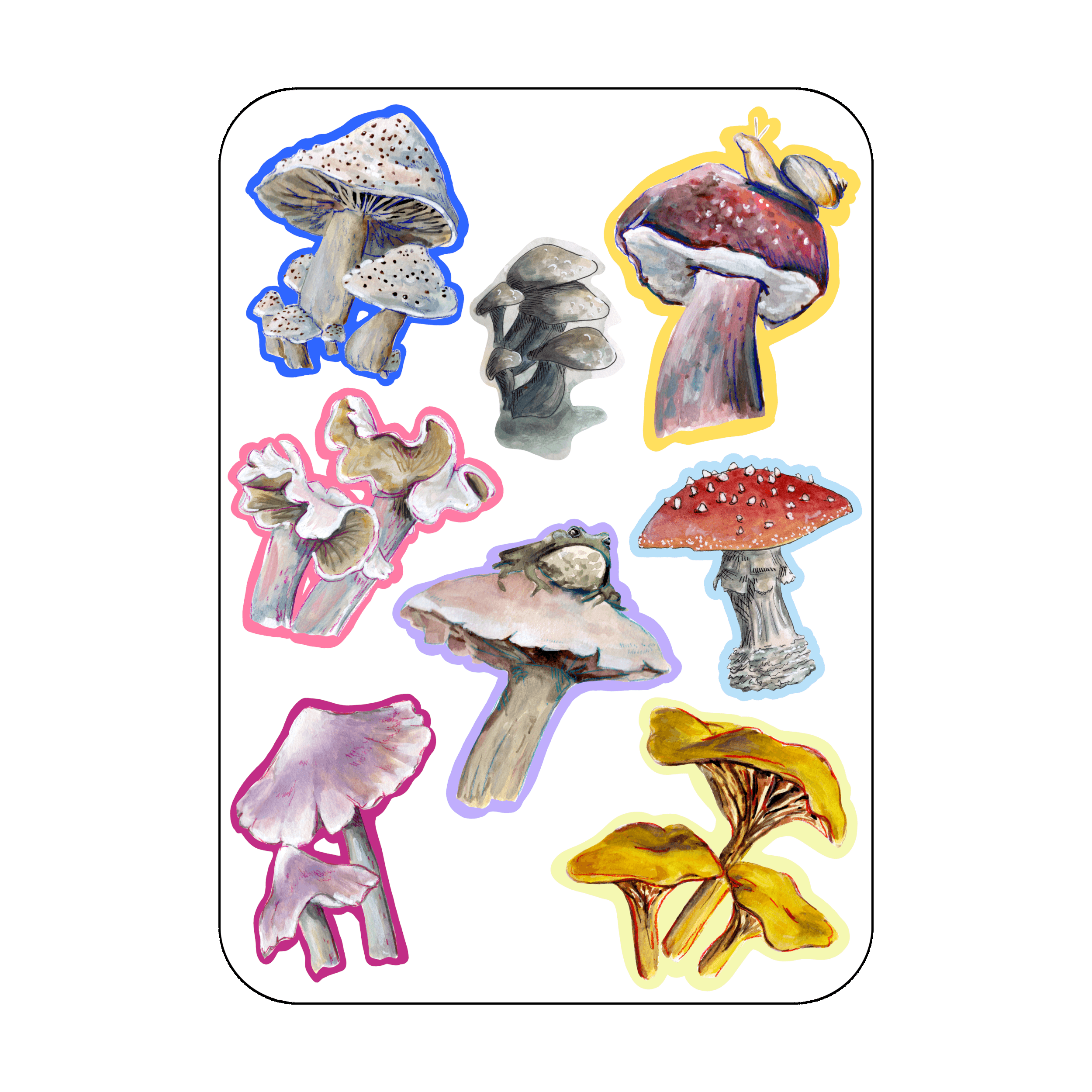 Champignons et bestioles par Sophé