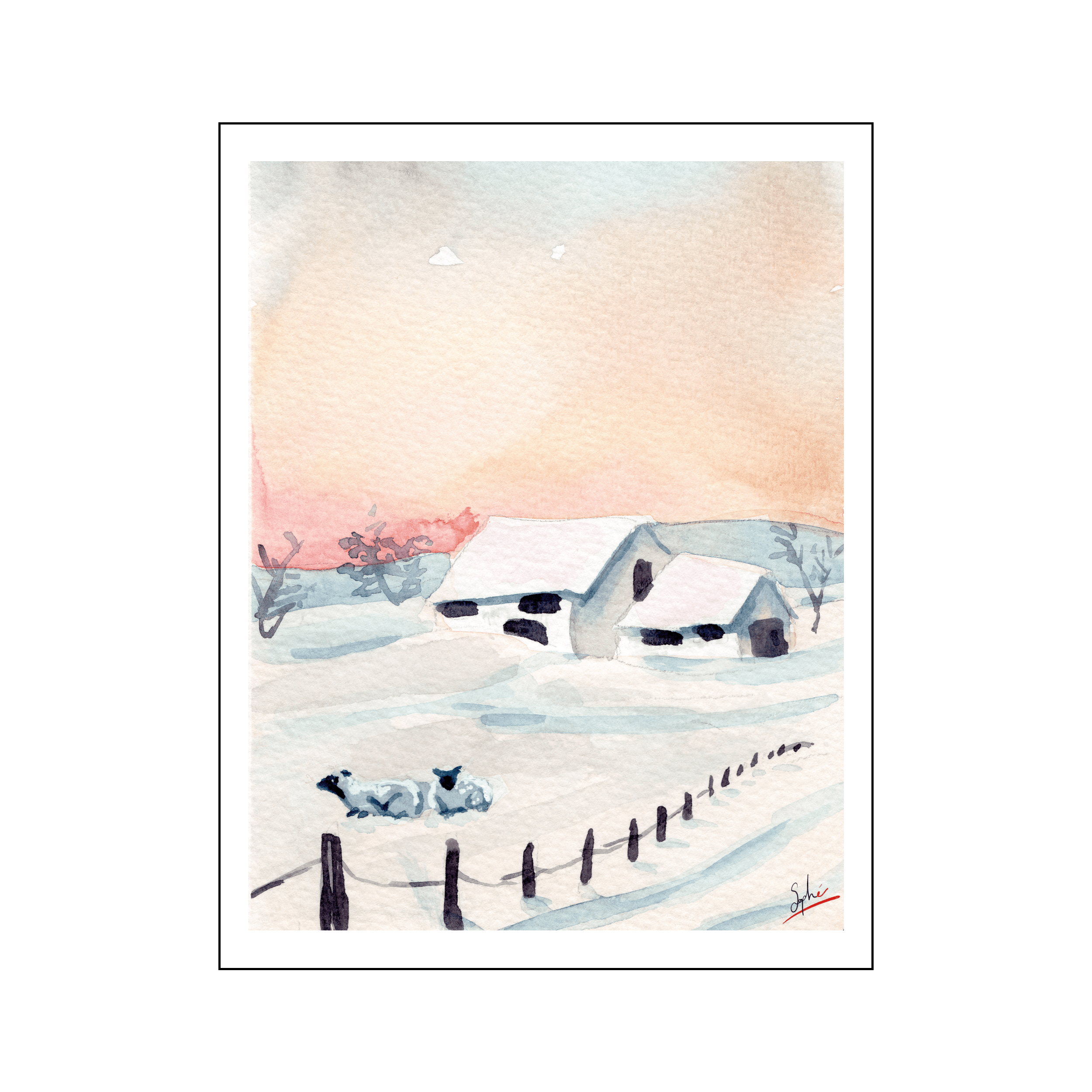 Hiver campagnard par Sophé