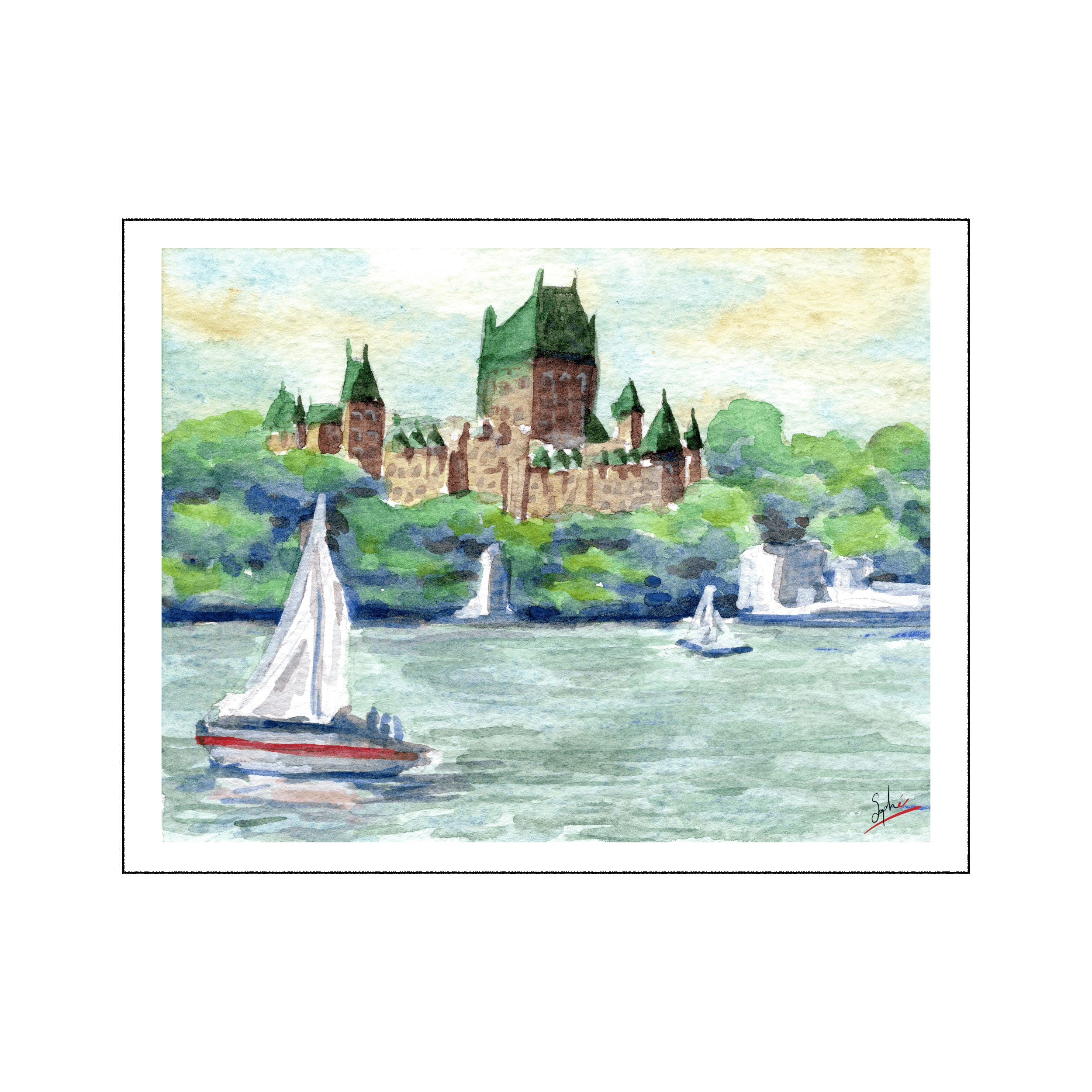 Fleuve et Château par Sophé