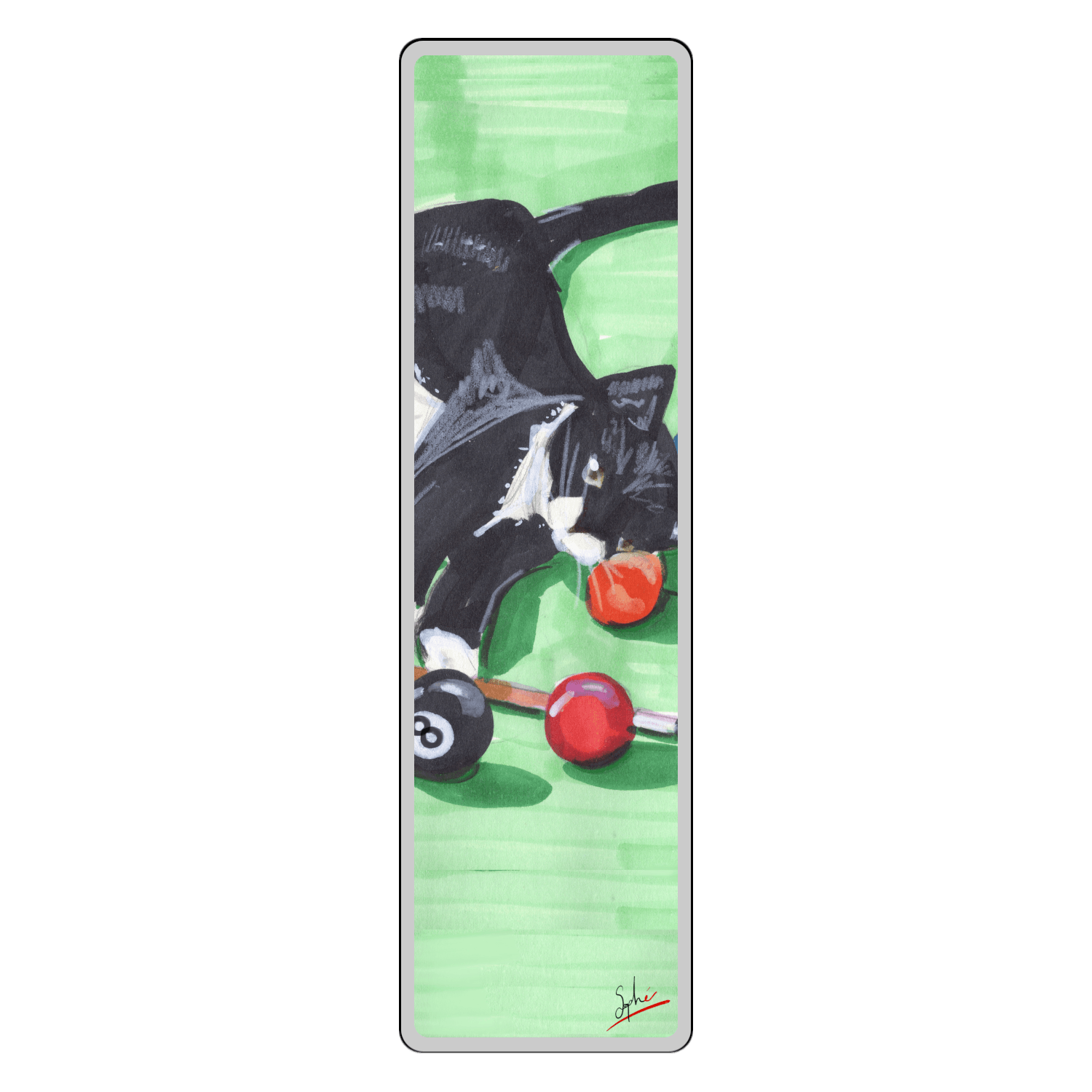 Chat et billard par Sophé