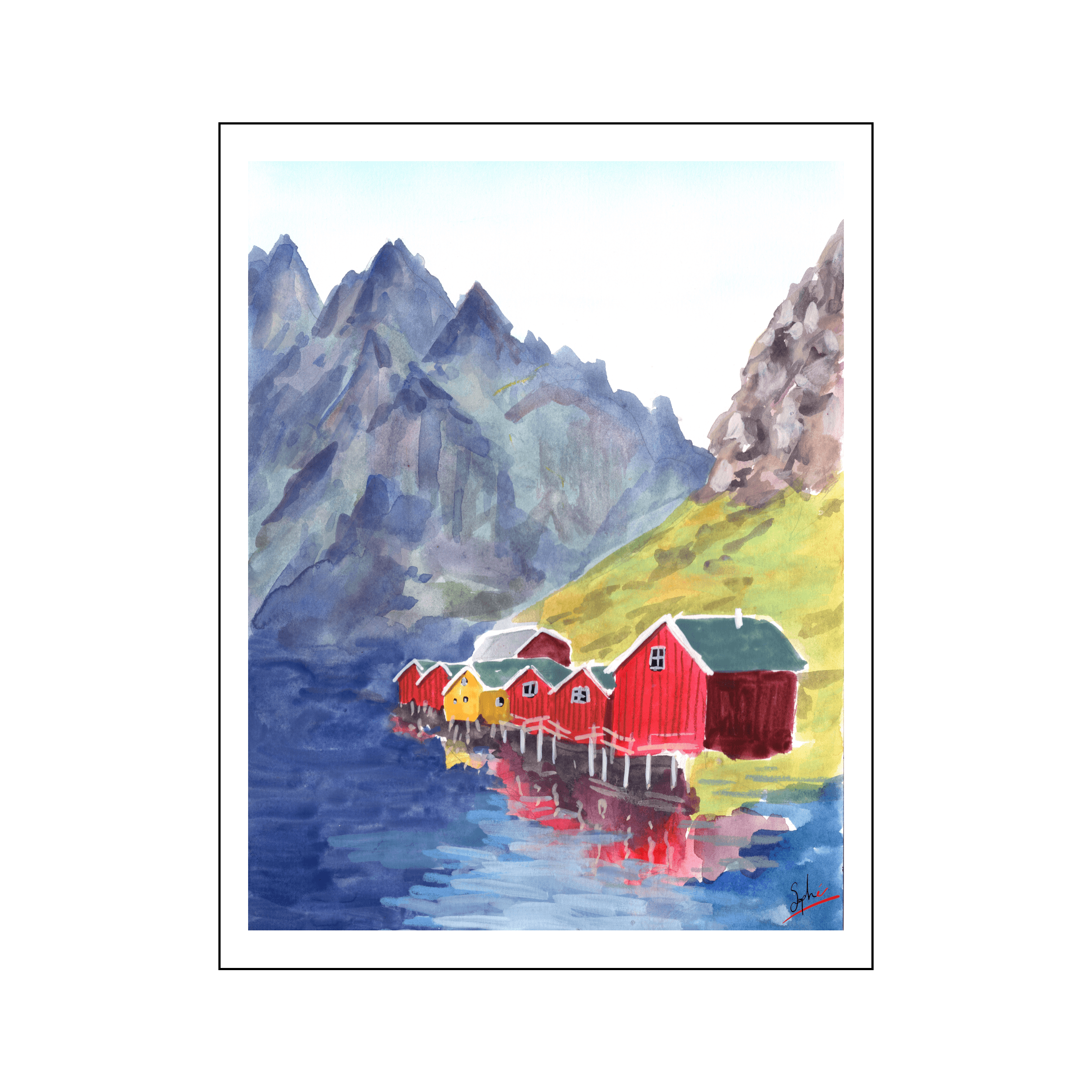 Maisons norvégiennes par Sophé